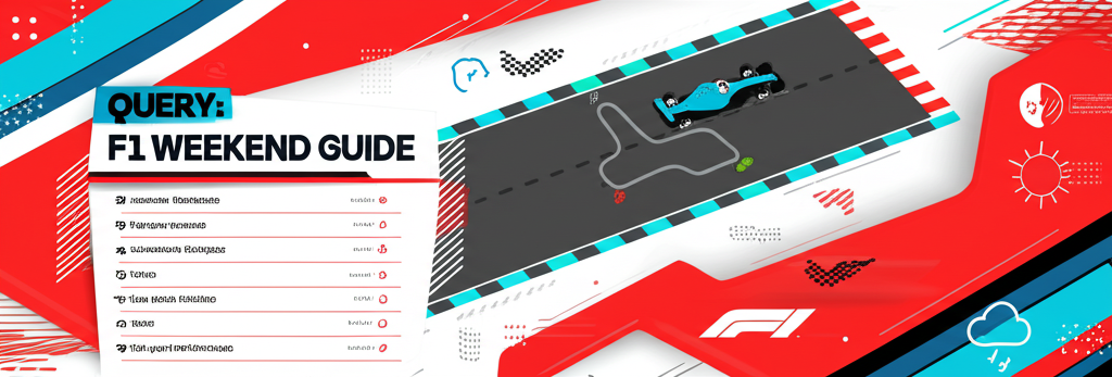 Timeline showing the structure of a Formula 1 race weekend from practice to race day