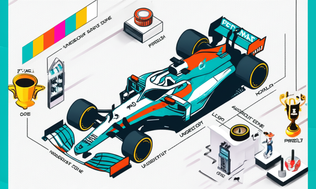 Illustrated graphic showing common Formula 1 terminology and jargon with visual explanations